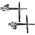 SET-RB749758-F Front, Driver and Passenger Side OE Solutions Series Manual Window Regulator, Hand-Crank Type