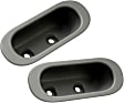 SET-RB7615105 Front, Driver and Passenger Side Black Interior Door Handle, Without Door Lock Hole