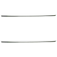 Rear, Driver and Passenger Side Bumper Trim, Chrome