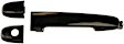 SET-RB81309-2 Front, Driver and Passenger Side Smooth Black Exterior Door Handle, Without Key Hole