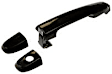 SET-RB81309-2 Front, Driver and Passenger Side Smooth Black Exterior Door Handle, Without Key Hole
