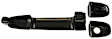 SET-RB81309-2 Front, Driver and Passenger Side Smooth Black Exterior Door Handle, Without Key Hole