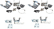 SET-RB924110-F Front, Driver and Passenger Side Door Hinge