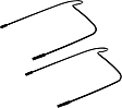 SET-RB924251-2 Washer Hose - Direct Fit, Set of 2