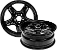 SET-RB939101-2 Steel Black Wheel - 17 in. X 7 in., 5 x 4.33 in. Bolt Pattern