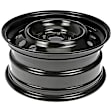 SET-RB939102-4 Steel Black Wheel, 16 in. X 7 in., 5 x 4.5 in. Bolt Pattern