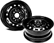 SET-RB939111-2 Steel Black Wheel, 15 in. X 6 in., 4 x 4.5 in. Bolt Pattern