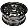 SET-RB939111-4 Steel Black Wheel, 15 in. X 6 in., 4 x 4.5 in. Bolt Pattern