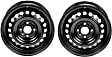 SET-RB939112-2 Steel Black Wheel, 16 in. X 6.5 in., 4 x 4.5 in. Bolt Pattern