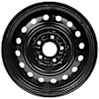 SET-RB939117-2 Steel Black Wheel, 16 in. X 6.5 in.