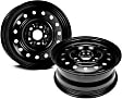 SET-RB939117-4 Steel Black Wheel, 16 in. X 6.5 in.