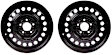 SET-RB939138-2 Steel Black Wheel, 16 in. X 6.5 in., 5 x 4.5 in. Bolt Pattern