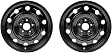 SET-RB939157-2 Steel Black Wheel, 17 in. X 6.5 in., 5 x 114.3 mm Bolt Pattern