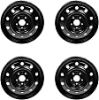 SET-RB939243-4 Steel Black Wheel, 17 in. X 6.5 in., 5 x 127 mm Bolt Pattern