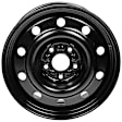 SET-RB939243-4 Steel Black Wheel, 17 in. X 6.5 in., 5 x 127 mm Bolt Pattern
