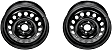 SET-RB939248-2 Steel Black Wheel, 15 in. X 5.5 in., 4 x 100 mm Bolt Pattern