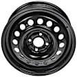 SET-RB939248-2 Steel Black Wheel, 15 in. X 5.5 in., 4 x 100 mm Bolt Pattern