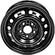 SET-RB939265-4 Steel Black Wheel, 15 in. X 6 in., 5 x 114.3 mm Bolt Pattern