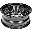 SET-RB939265-4 Steel Black Wheel, 15 in. X 6 in., 5 x 114.3 mm Bolt Pattern