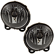 Front, Driver and Passenger Side Halogen Fog Light, with Bulbs