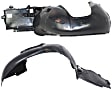 Front, Driver and Passenger Side, Rear Section, Fender Liner