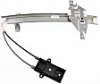 Front and Rear, Driver Side Window Regulators, Power, Without Motor