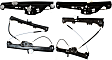Front and Rear, Driver and Passenger Side Power Window Regulator, Without Motor