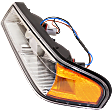 Driver and Passenger Side Corner Lights, With Bulb, Chrome Interior
