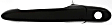 Front and Rear, Driver and Passenger Side Exterior Door Handles, Smooth Black, Front Driver and Passenger Side - With Key Hole; Rear Driver and Passenger Side - Without Key Hole