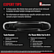 Front, Driver and Passenger Side Exterior Door Handles, Smooth Black, Driver Side - With Key Hole; Passenger Side - Without Key Hole