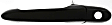 Front, Driver and Passenger Side Smooth Black Exterior Door Handle, With Key Hole