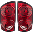 2007 Dodge Ram 3500 - Driver and Passenger Side Halogen Tail Light, Without bulb(s), OE Replacement
