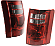Driver and Passenger Side Halogen Tail Light, With bulb(s), OE Replacement, CAPA Certified
