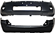 2009 Ford Escape - Front and Rear Primed Bumper Cover, For Models With Appearance Package, CAPA Certified