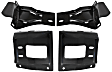 Front, Driver and Passenger Side Bumper Brackets, Mounting Bracket and Plate, Set Of 4