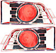 Front, Driver and Passenger Side Fog Light Trims, Chrome