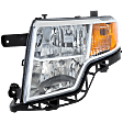 2010 Ford Edge - Driver and Passenger Side Halogen Headlight, With bulb(s), OE Replacement, Sport Utility