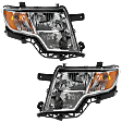 2008 Ford Edge - Driver and Passenger Side Halogen Headlight, With bulb(s), OE Replacement, Sport Utility, CAPA Certified