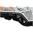 2008 Ford Edge - Driver and Passenger Side Halogen Headlight, With bulb(s), OE Replacement, Sport Utility, CAPA Certified