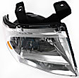 Driver and Passenger Side Halogen Headlight, With bulb(s), OE Replacement