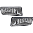Front, Driver and Passenger Side Halogen Fog Light, With bulb(s)