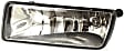 Front, Driver and Passenger Side Halogen Fog Light, With bulb(s)