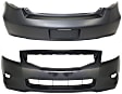 Front and Rear Primed Bumper Covers, Coupe