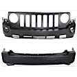 Front and Rear Primed Bumper Cover