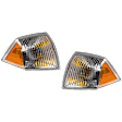 Driver and Passenger Side Halogen Corner Light, Without bulb(s), CAPA Certified