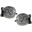 Front, Driver and Passenger Side Halogen Fog Lights, without Bulbs