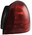 Driver and Passenger Side Halogen Tail Light, Without bulb(s), OE Replacement