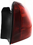 Driver and Passenger Side Halogen Tail Light, Without bulb(s), OE Replacement