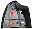 Driver and Passenger Side Halogen Tail Light, Without bulb(s), OE Replacement