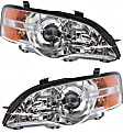 Driver and Passenger Side Halogen Headlight, With bulb(s), OE Replacement